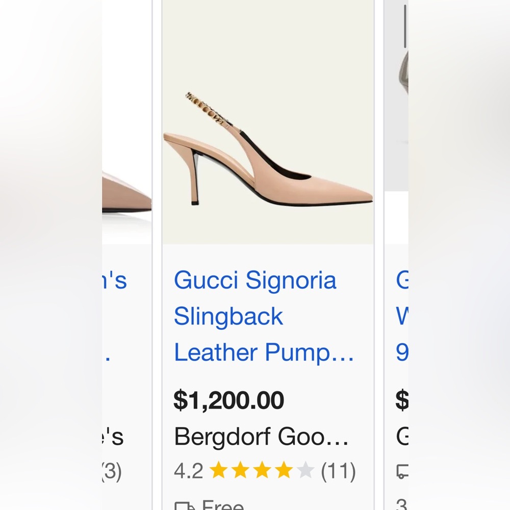 NWT Gucci signoria logo pump